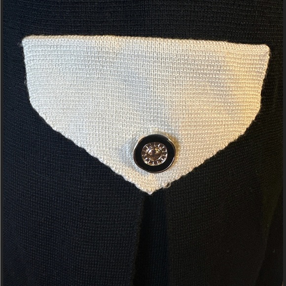 Vintage Moschino Jeans Sweater Knit Black Dress L (fits S/M) - Picture 8 of 13